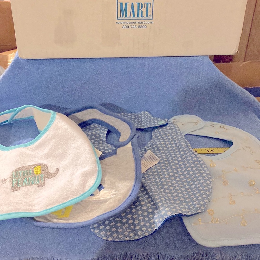 4 Baby Bibs No Stains